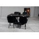 Стіл ЛУАРА 160(200)*90*76 Laminam Naturali Noir Desir (3mm), изображение 5