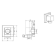 Душовий гарнітур AQVARODOS AVALON Showerset 2/250*250 (L3B038CP+SB007CP+J06+AQUA шланг(1.5)+011CP+001CP+GLR02 лійка), изображение 8