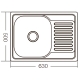 Мийка кухонна Zerix Z6350-08-180D (decor) (ZM0564), изображение 2