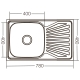 Мийка кухонна Zerix Z7848-08-180D (decor) (ZX1605), изображение 2
