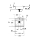 Композитна мийка для кухні Grohe K700 (31651AP0), изображение 5
