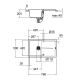 Композитна мийка для кухні Grohe K400 (31639AT0), изображение 3