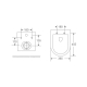 Унітаз підвісний Mixxus Premium Ellipse-0303-R 520x365x360mm, система змиву Rimless (MP6463), изображение 5