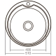 Мийка кухонна ZERIX Z510-08-180E (satin) (ZX1586), изображение 4
