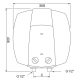 Водонагрівач Bosch Tronic 2000 TR 2000 15 B / 15л 1500W (над мийкою), изображение 11