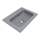 Умывальник DELLA 600 MIRASTONE GRAY Miraggio