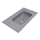 Умывальник DELLA 800 MIRASTONE GRAY Miraggio
