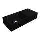 Умывальник COPPER 500 MIRASTONE BLACK SHINE Miraggio
