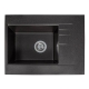Кухонная мойка BODRUM 650 black shine Miraggio, изображение 4