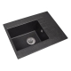 Кухонная мойка BODRUM 650 black shine Miraggio, изображение 3