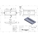 Умывальник VARNA 900 MIRASTONE GRAY Miraggio, изображение 2