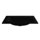 Умывальник JESSEL 600 MIRASTONE BLACK SHINE Miraggio, изображение 4