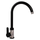 Смеситель для кухни ZERIX LR74105B black (LL1206)