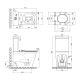 Унитаз-компакт Qtap Scorpio безободковый с сиденьем Soft-close QT14222125ARMB, изображение 12