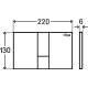 Панель смыва Prevista д/бачков Visign for Style 24, матовый хром, Viega 773274, изображение 2