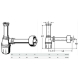 Сифон для раковины VIEGA 1 1/4″х1 1/4″  пластик белый бутыл. б/г 108694, изображение 2