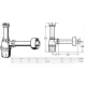 Сифон для раковины VIEGA 1 1/2″х1 1/2″ пластик белый бутыл. б/г 119270, изображение 2