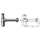 Сифон для раковины VIEGA 1 1/4″ х1 1/4″ метал. хром бутыл. б/г 100674, изображение 2