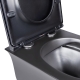 Унитаз подвесной Qtap Virgo безободковый с сиденьем Soft-close QT1833051ERMB, изображение 14