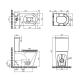 Унитаз-компакт Qtap Scorpio безободковый Ultra Quiet с сиденьем Soft-close QT14222125AUQW, изображение 2