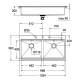 Мийка кухонна Grohe EX Sink K800 Подвійна (120 cm) (31585SD0), изображение 4