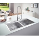 Мийка кухонна Grohe EX Sink K800 Подвійна (120 cm) (31585SD0), изображение 2