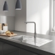 Змішувач для кухні з висувним виливом Grohe Eurosmart New (31613000), изображение 9