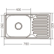 Мийка кухонна Zerix Z7642-08-180E (Satin) (ZX1602), изображение 3