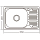 Мийка кухонна ZERIX Z6642-08-180D (decor) (ZX1601), изображение 2