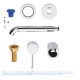 Змішувач для раковини прихованого монтажу Grohe Essence New (19408001), изображение 2