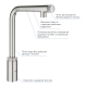 Змішувач для кухні з висувним виливом Grohe Minta SmartControl (31613DC0), изображение 2