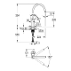 Змішувач для мийки Grohe Eurosmart Cosmopolitan (31188002), изображение 2