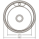 Мийка кухонна ZERIX Z490-06-170E (satin) (ZX2618), изображение 3