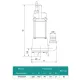 Насос дренажно-фекальний SHIMGE WVSD55F, Hmax=10 м, Qmax=300 л/хв., изображение 4