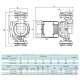 CPHs220-40F SHIMGE 380В  цирк. сух. ротор 2,9 кВт Hmax 30м Qmax 600л/хв DN40 365мм + відп. фл. {1}, изображение 6