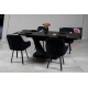 Стіл ЛУАРА 140(200)*80*76 Laminam Naturali Noir Desir (3mm)