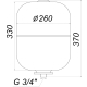 Гидроаккумулятор cо сменной мембраной   19л ZILMET HY-PRO 10bar, белый ( 11H0001900 ), изображение 7