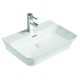 Умивальник накладний керамічний Mixxus Premium Bevel-0202 з переливом 560x415x125mm (MP6481)